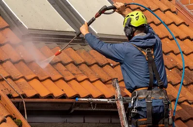 Démoussage et hydrofuge de toiture à Auragne